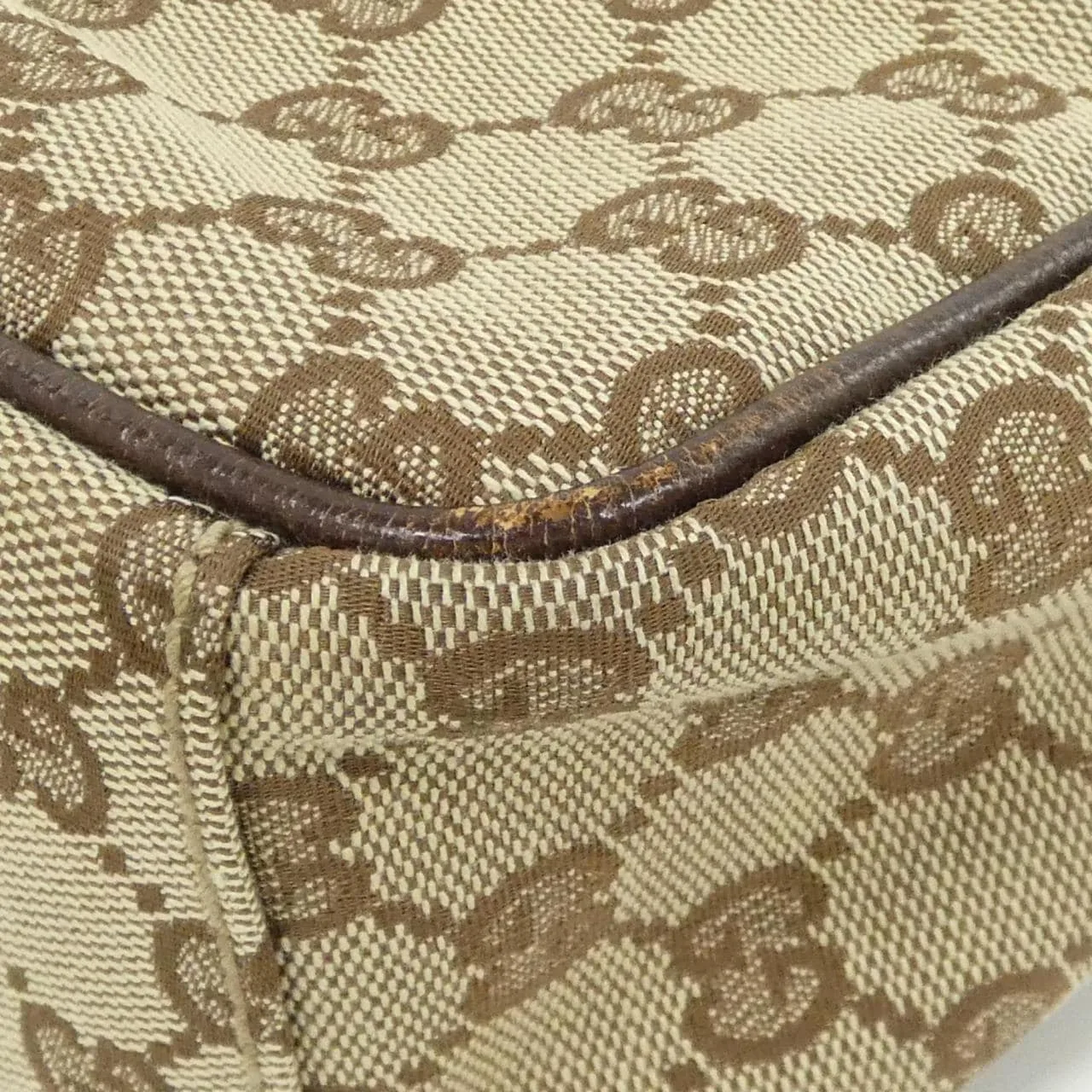 GUCCI 03136 Shoulder Canvas 米色 帆布 中古品B - 縮圖 3