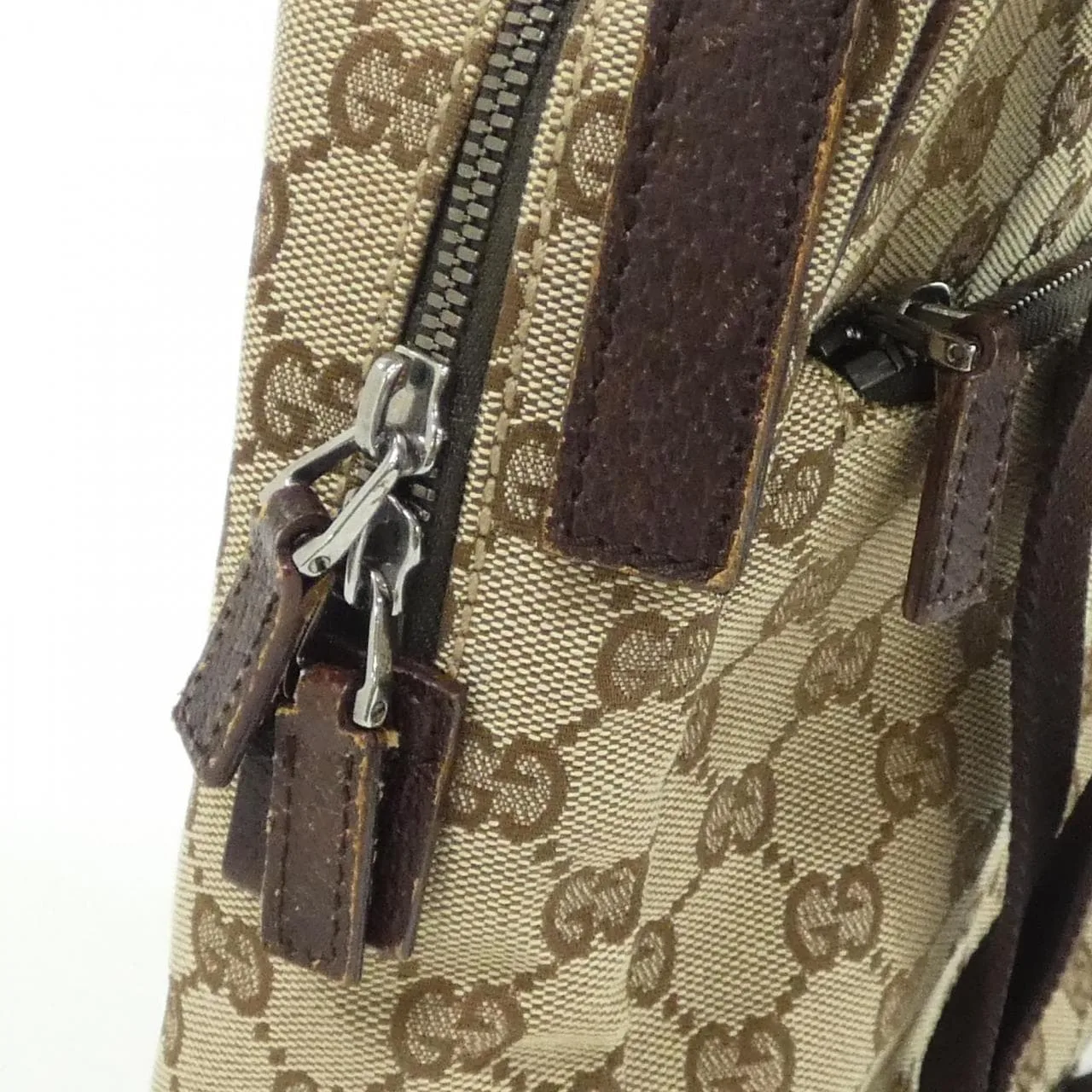 GUCCI 03136 Shoulder Canvas 米色 帆布 中古品B - 縮圖 7