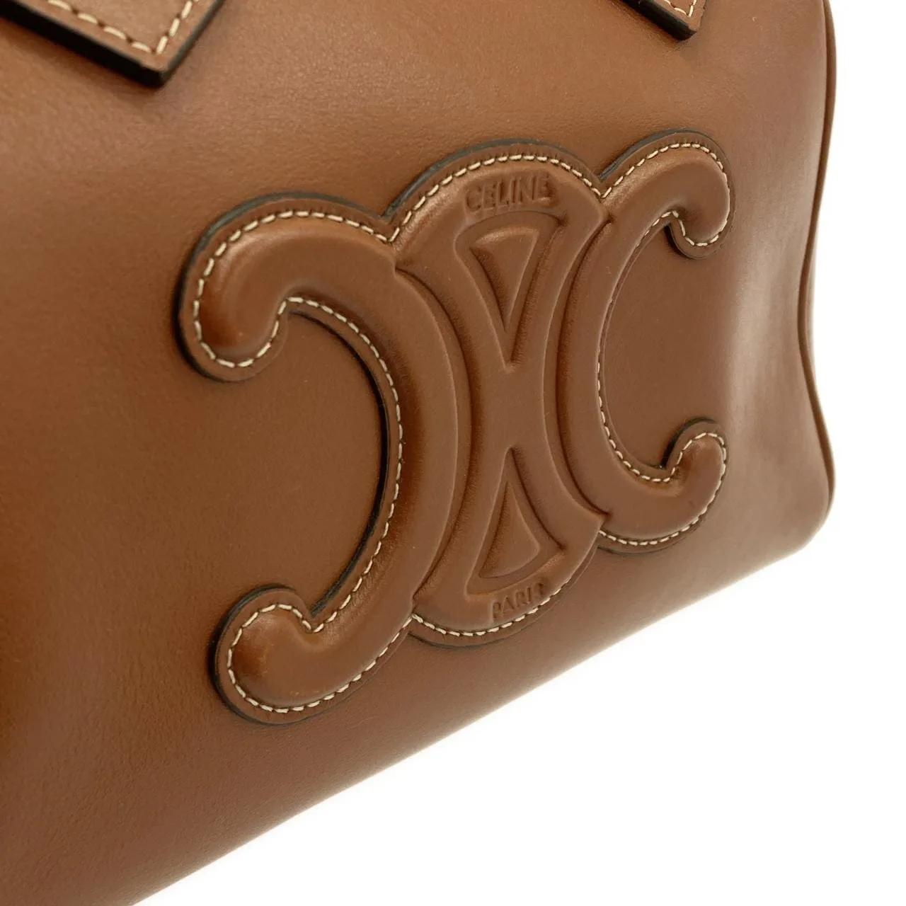 CELINE Triomphe 113773DU3 Boston 黑色 中古品A - 縮圖 5