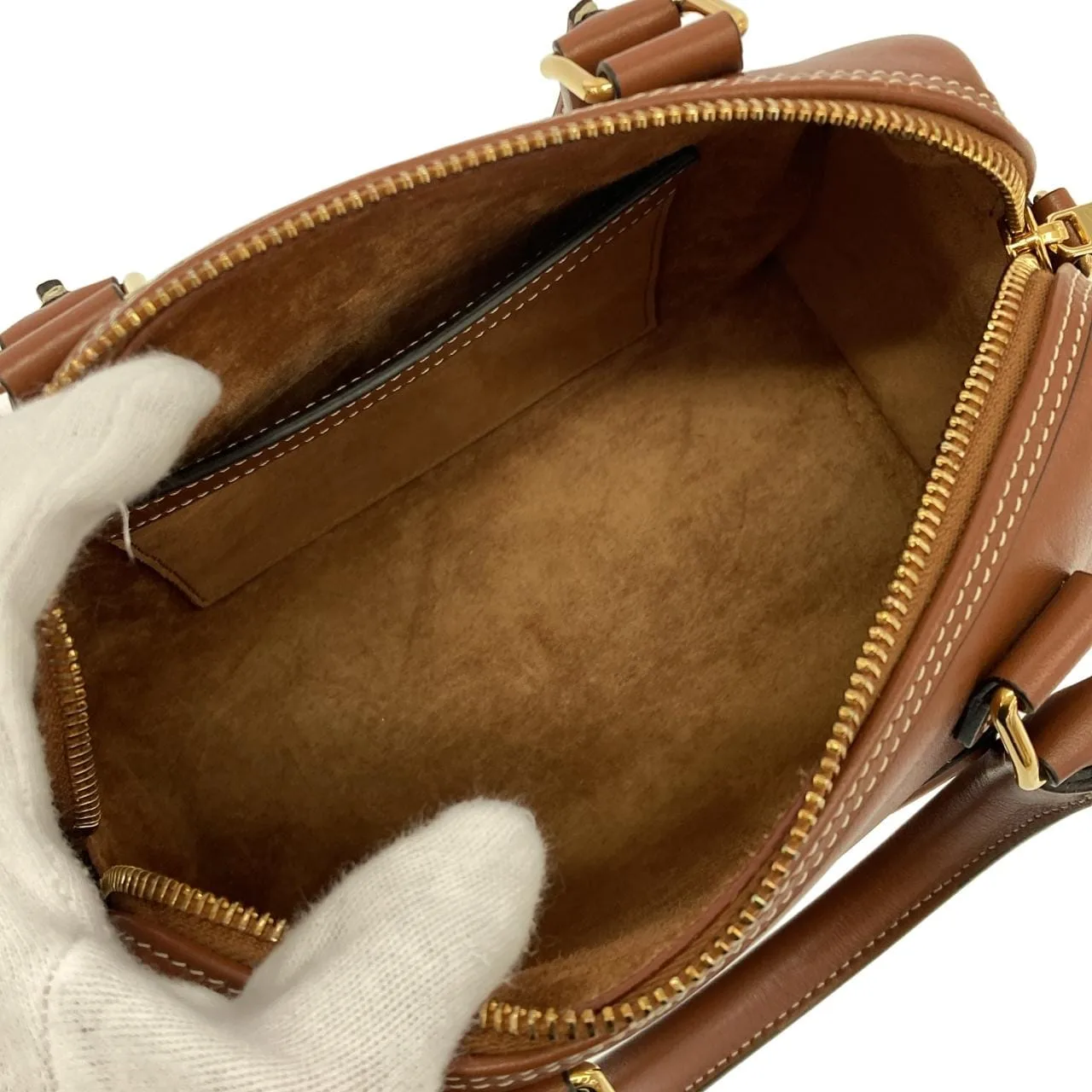 CELINE Triomphe 113773DU3 Boston 黑色 中古品A - 縮圖 7