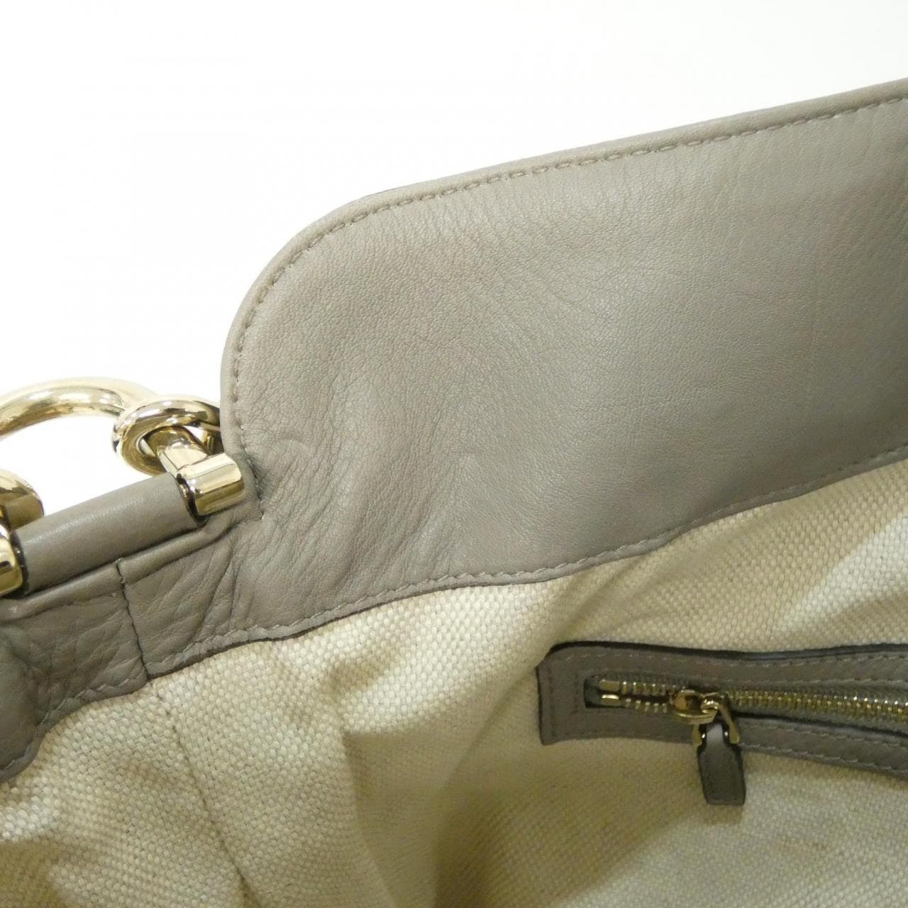 GUCCI Bamboo 282315 FWCGG Shoulder Canvas Beige Canvas - Thumbnail 7