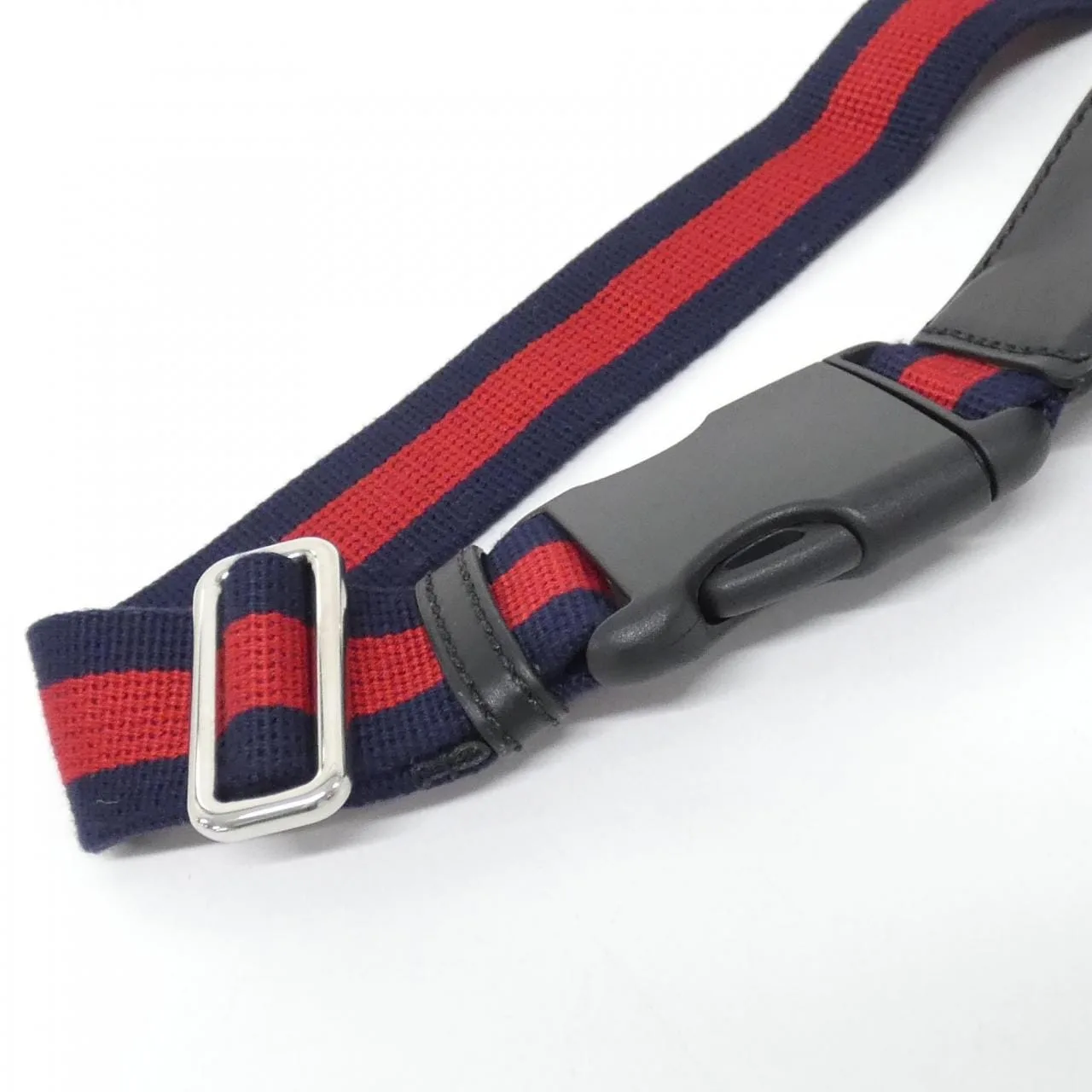 GUCCI 474293 K9RRN Belt Canvas 黑色 帆布 中古品A - 縮圖 4