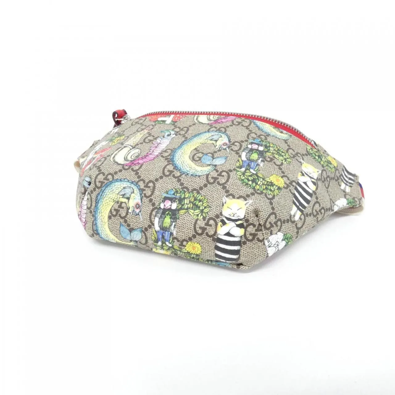 GUCCI 502095 H0AAN Belt Canvas 黑色 帆布 中古品A - 縮圖 3