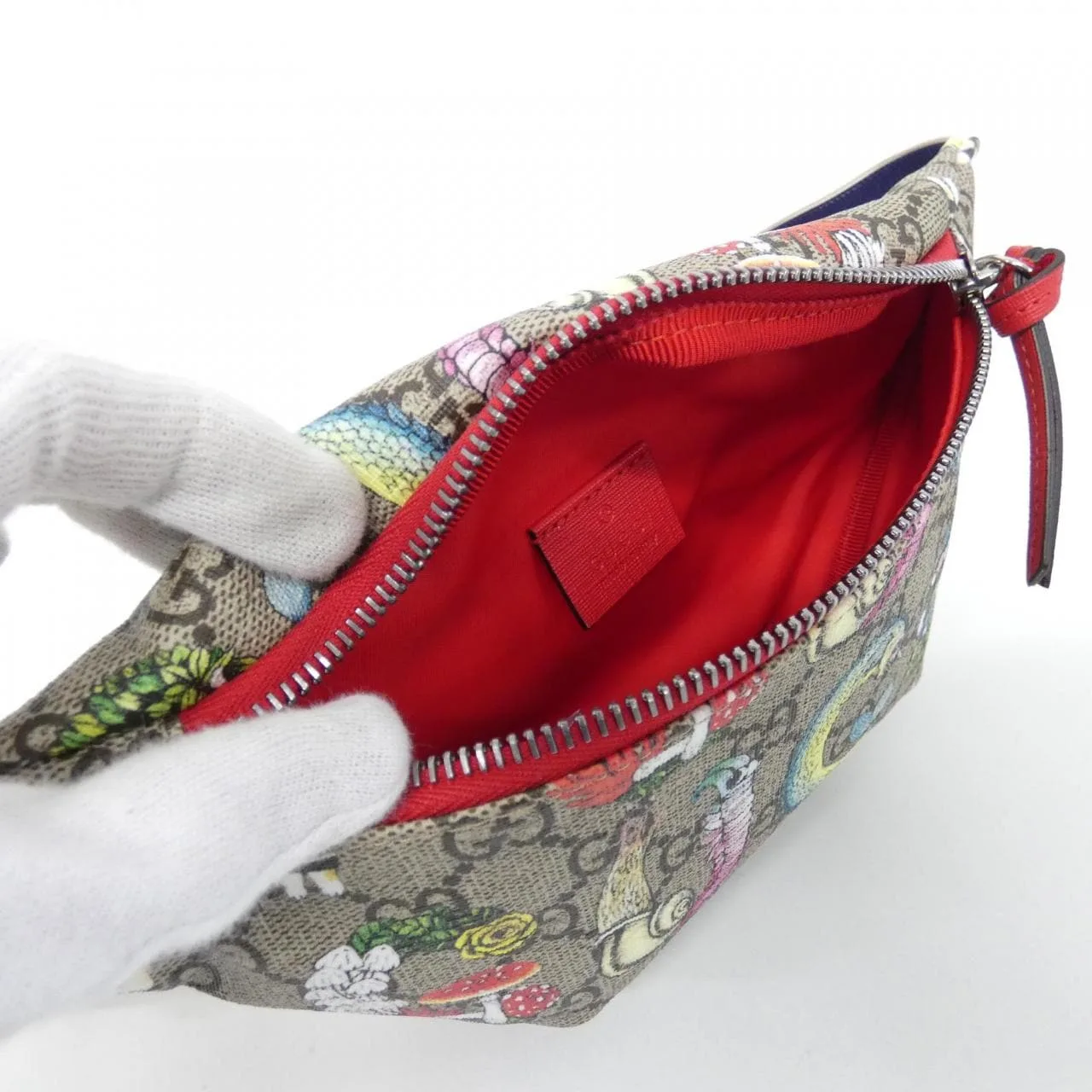 GUCCI 502095 H0AAN Belt Canvas 黑色 帆布 中古品A - 縮圖 5