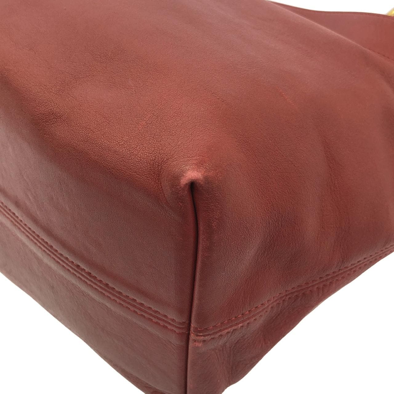 COACH 4140 Handbag Leather 紅色 皮革 中古品B - 縮圖 3