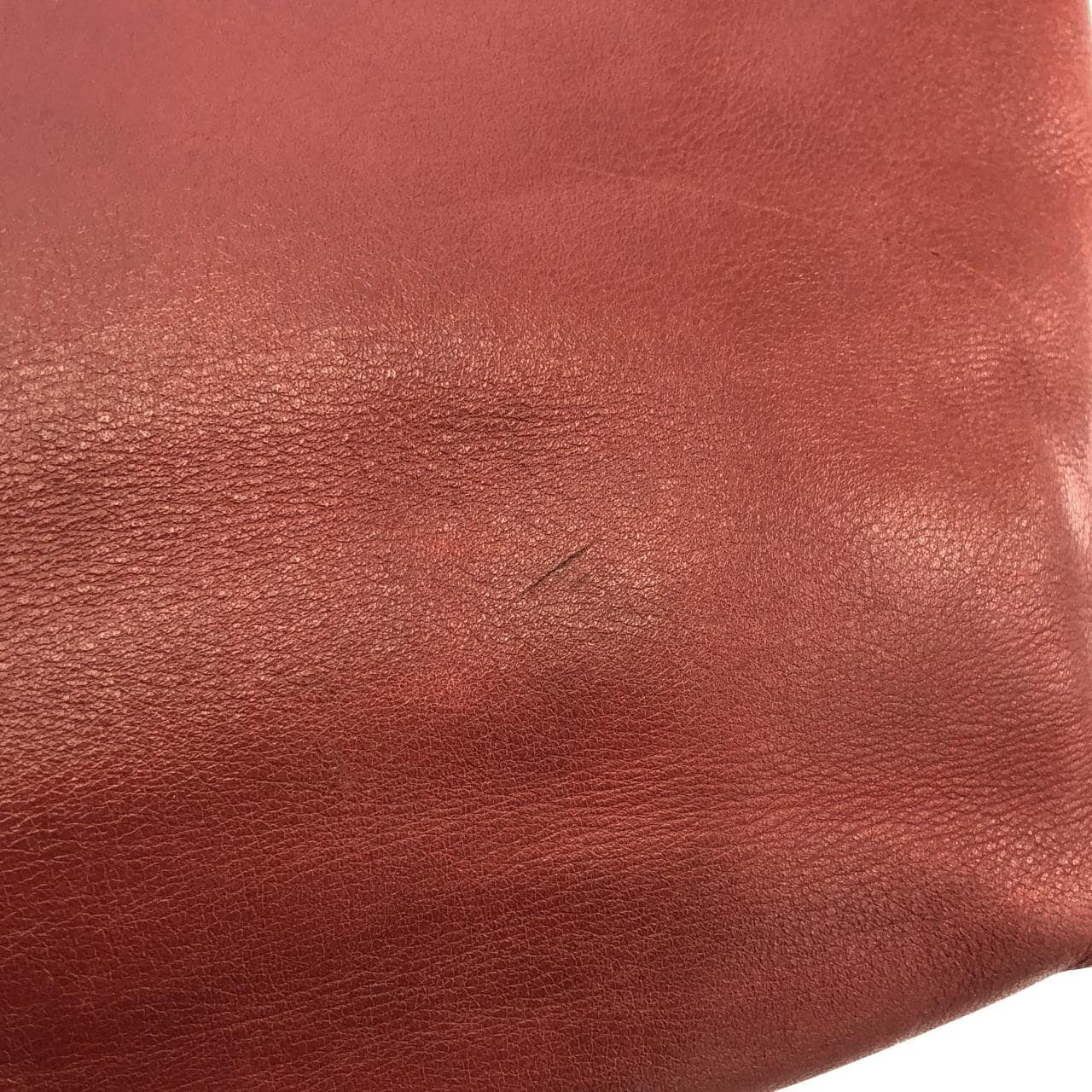 COACH 4140 Handbag Leather 紅色 皮革 中古品B - 縮圖 5