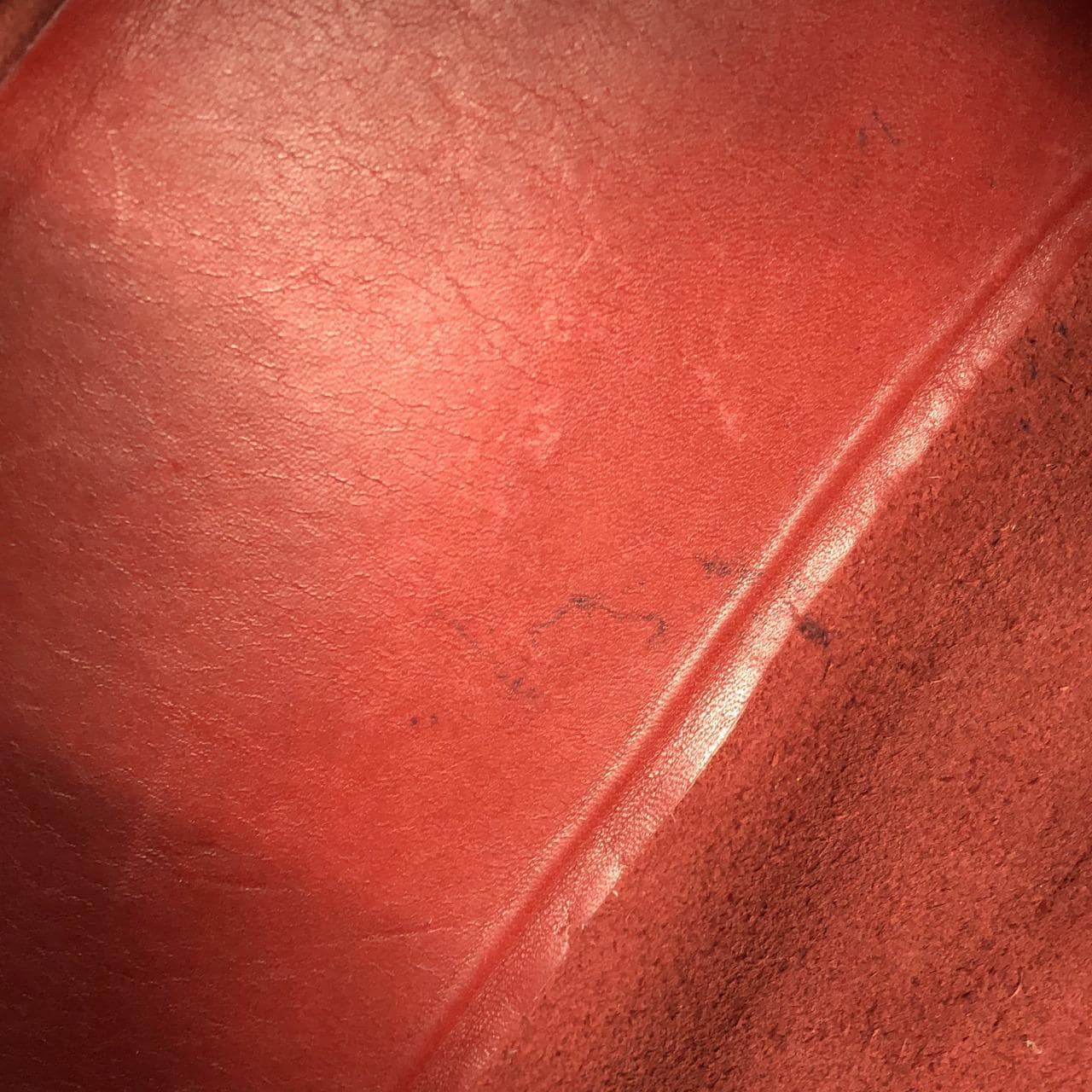 COACH 4140 Handbag Leather 紅色 皮革 中古品B - 縮圖 10