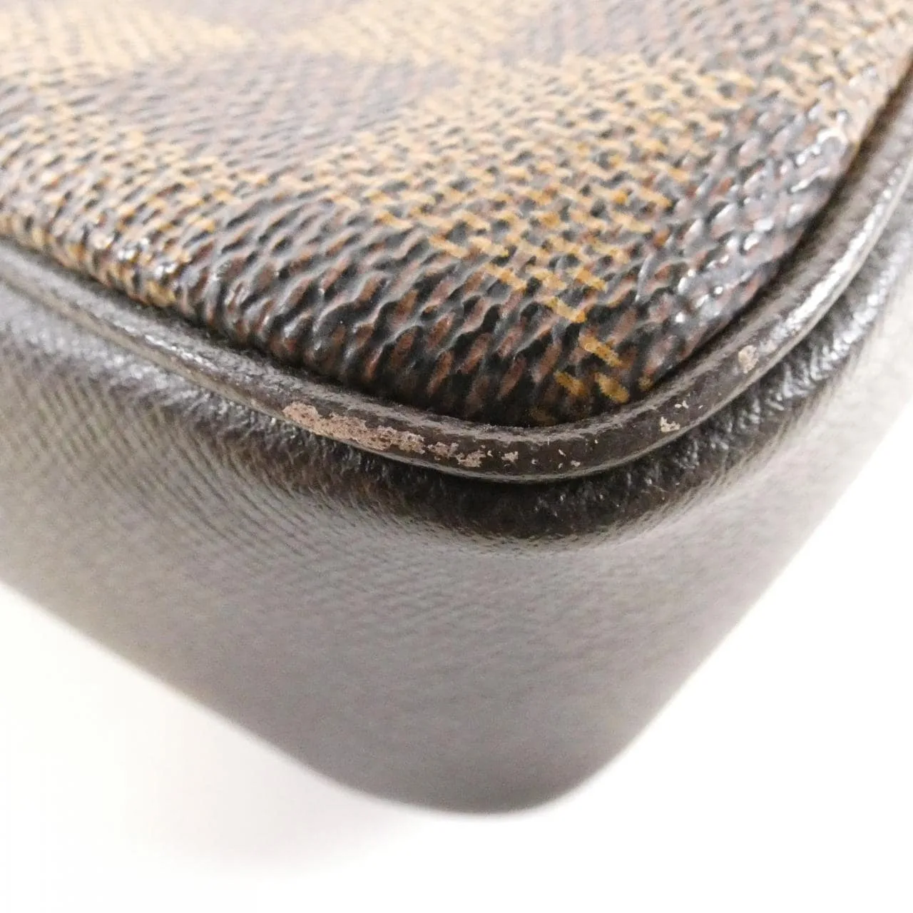 LOUIS VUITTON N51982 Pouch Damier 黑色 Damier 中古品B - 縮圖 2