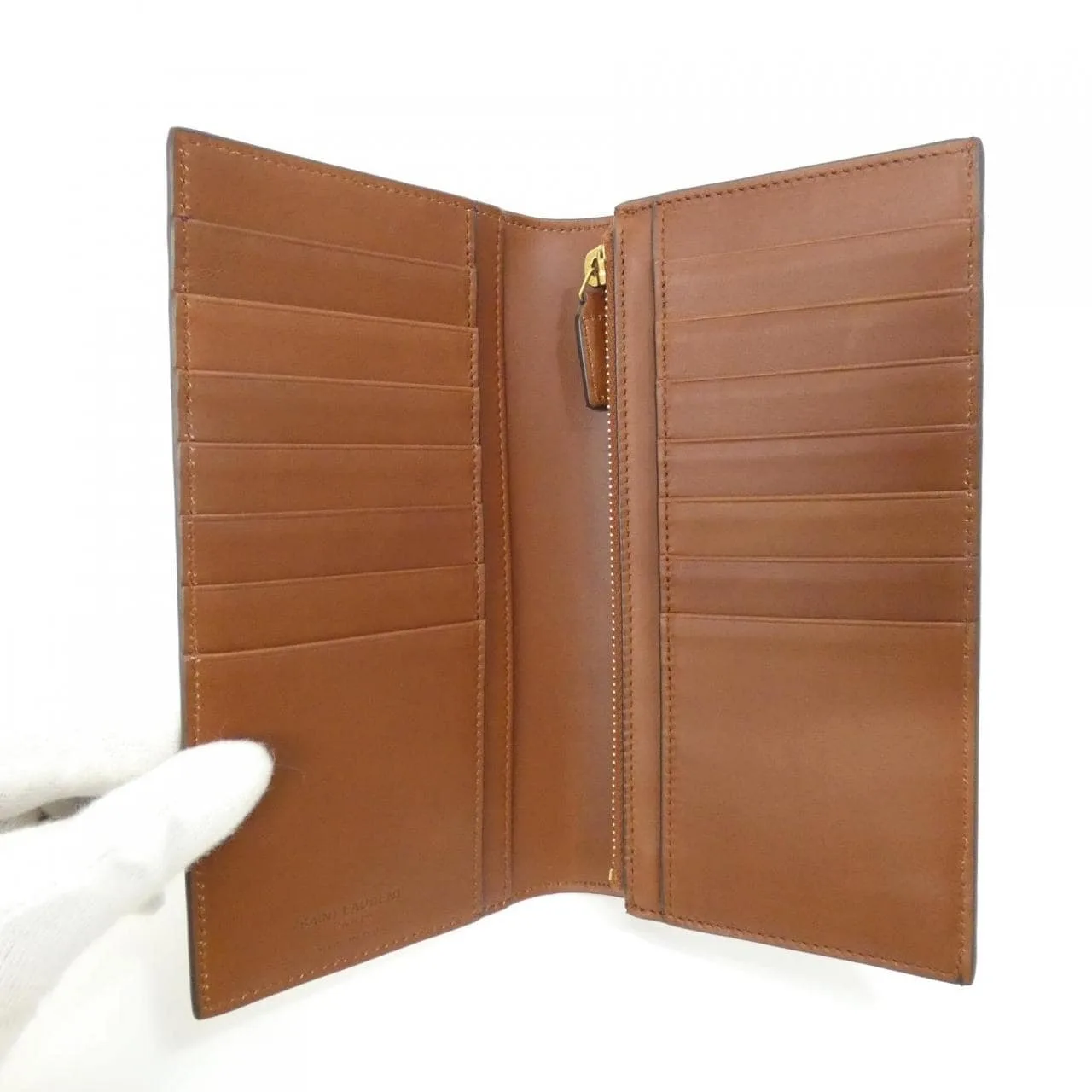 SAINT LAURENT 653820 2UY2W Wallet Canvas 黑色 帆布 中古品A - 縮圖 2