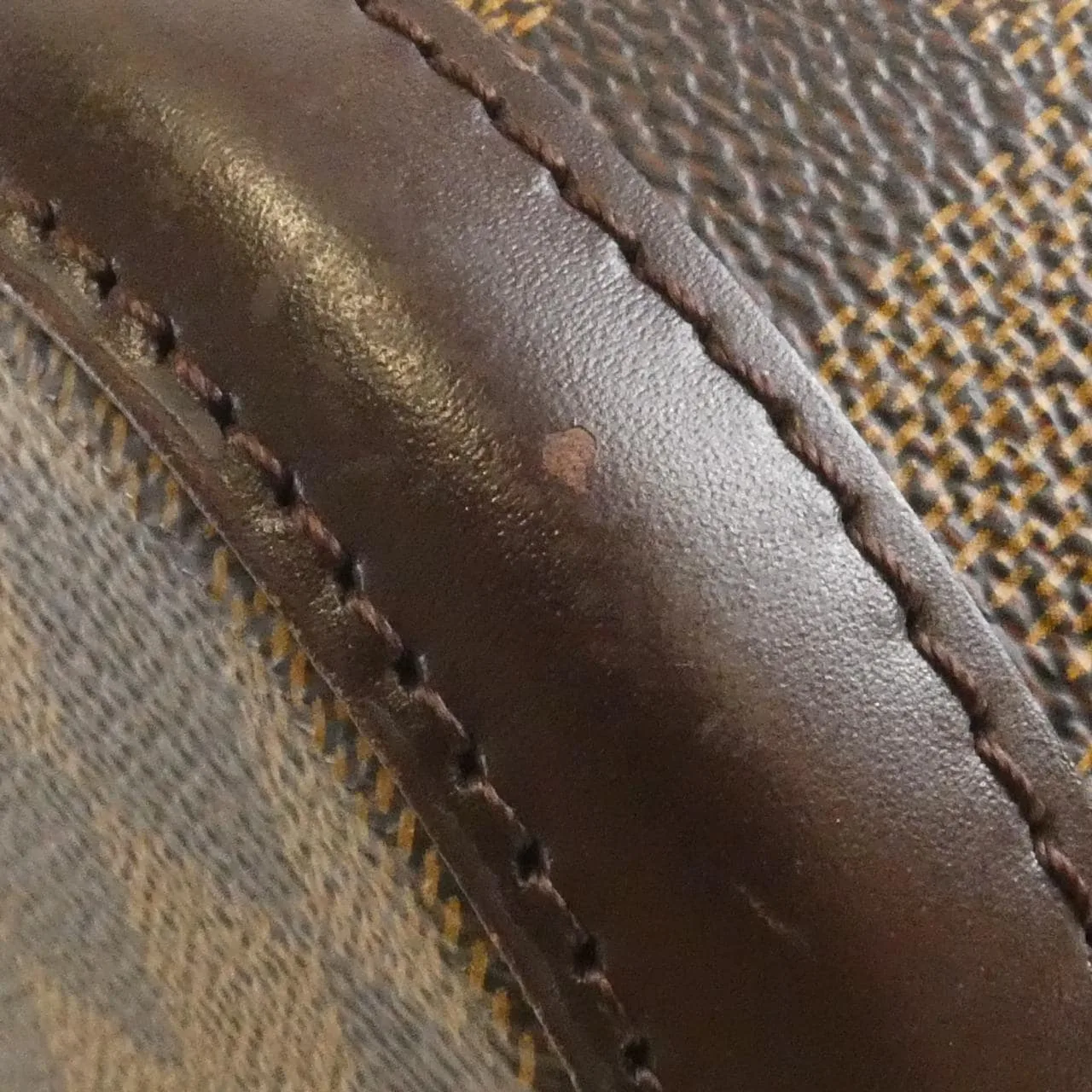 LOUIS VUITTON N51121 Handbag Damier 黑色 Damier 中古品B - 縮圖 3