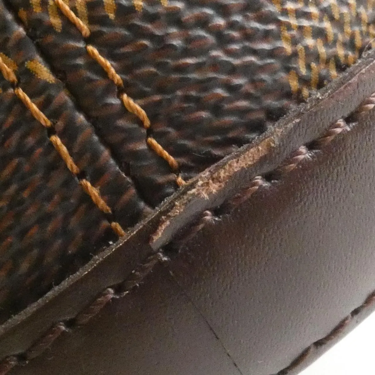 LOUIS VUITTON N51121 Handbag Damier 黑色 Damier 中古品B - 縮圖 4