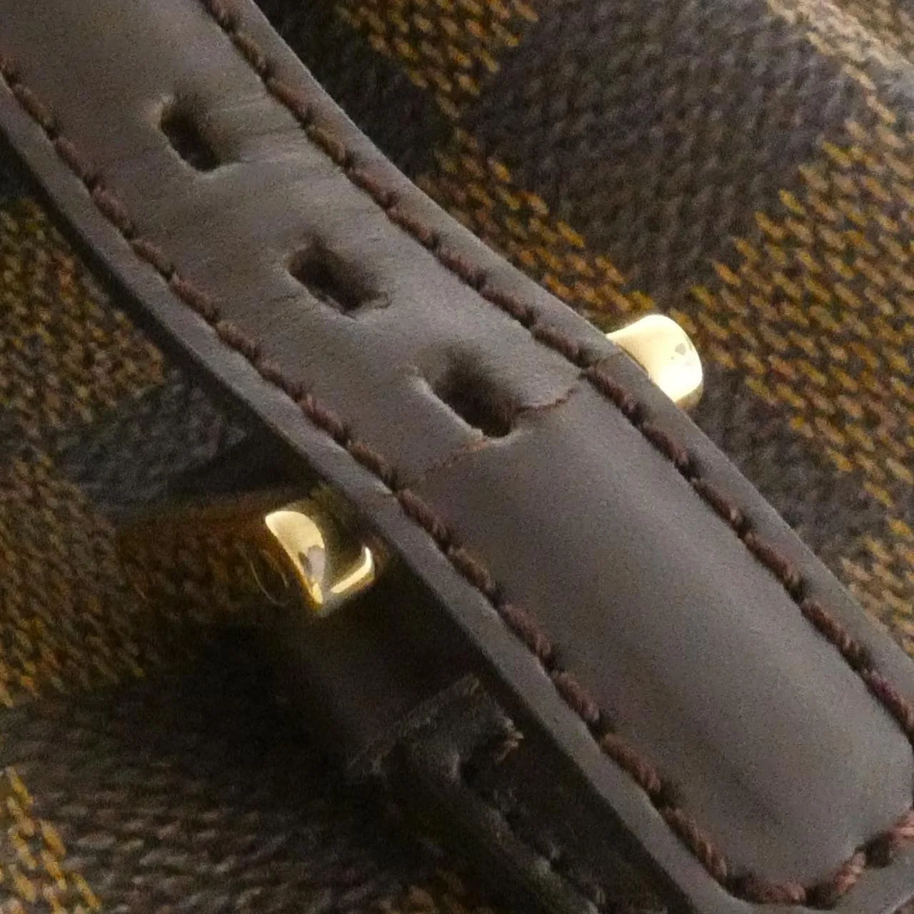 LOUIS VUITTON N51121 Handbag Damier 黑色 Damier 中古品B - 縮圖 6