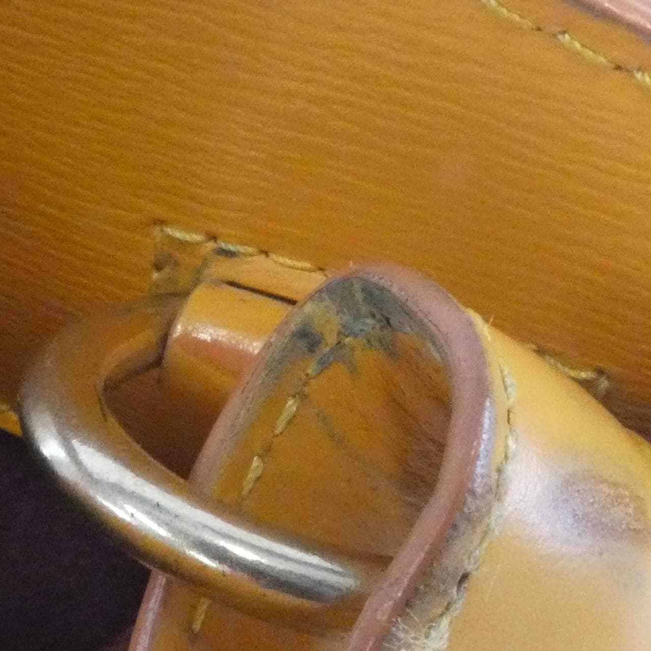 LOUIS VUITTON M52259 Shoulder Epi 黃色 Epi 中古品B - 縮圖 8