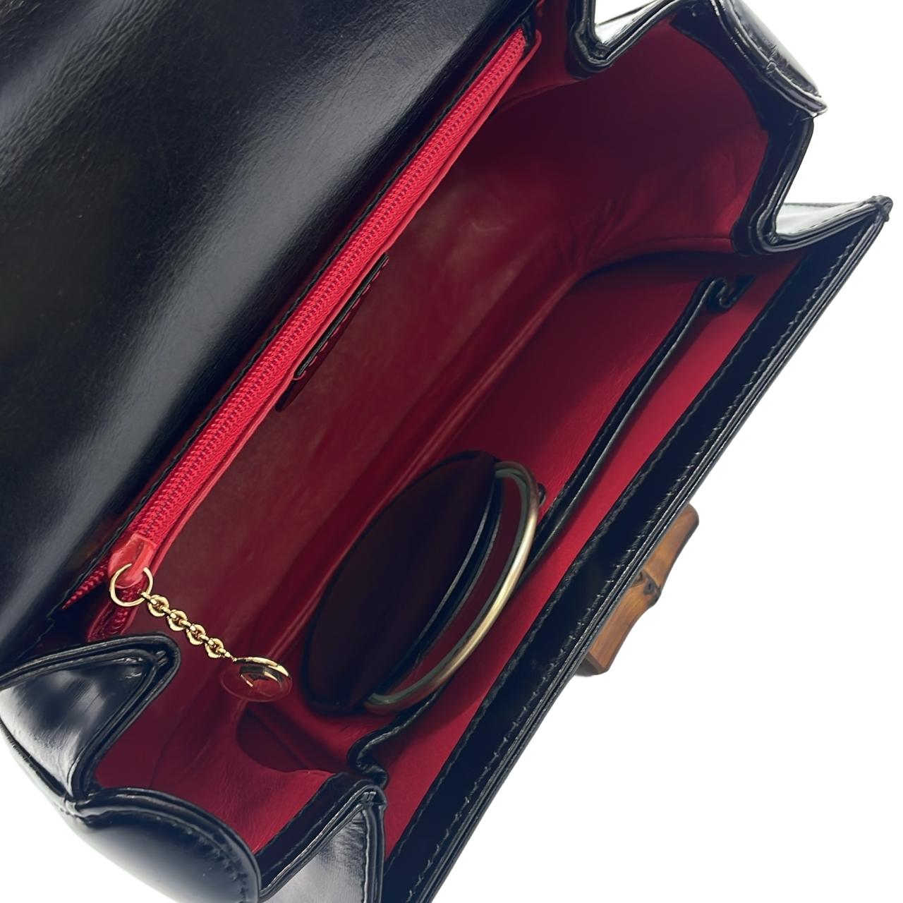 GUCCI 000 2046 Bag Leather Black Leather - Thumbnail 6