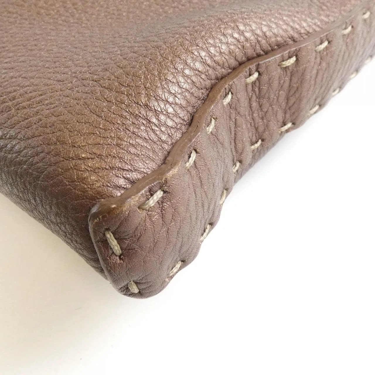 FENDI 8BT109 Shoulder Leather Brown Leather Rank A - Thumbnail 3