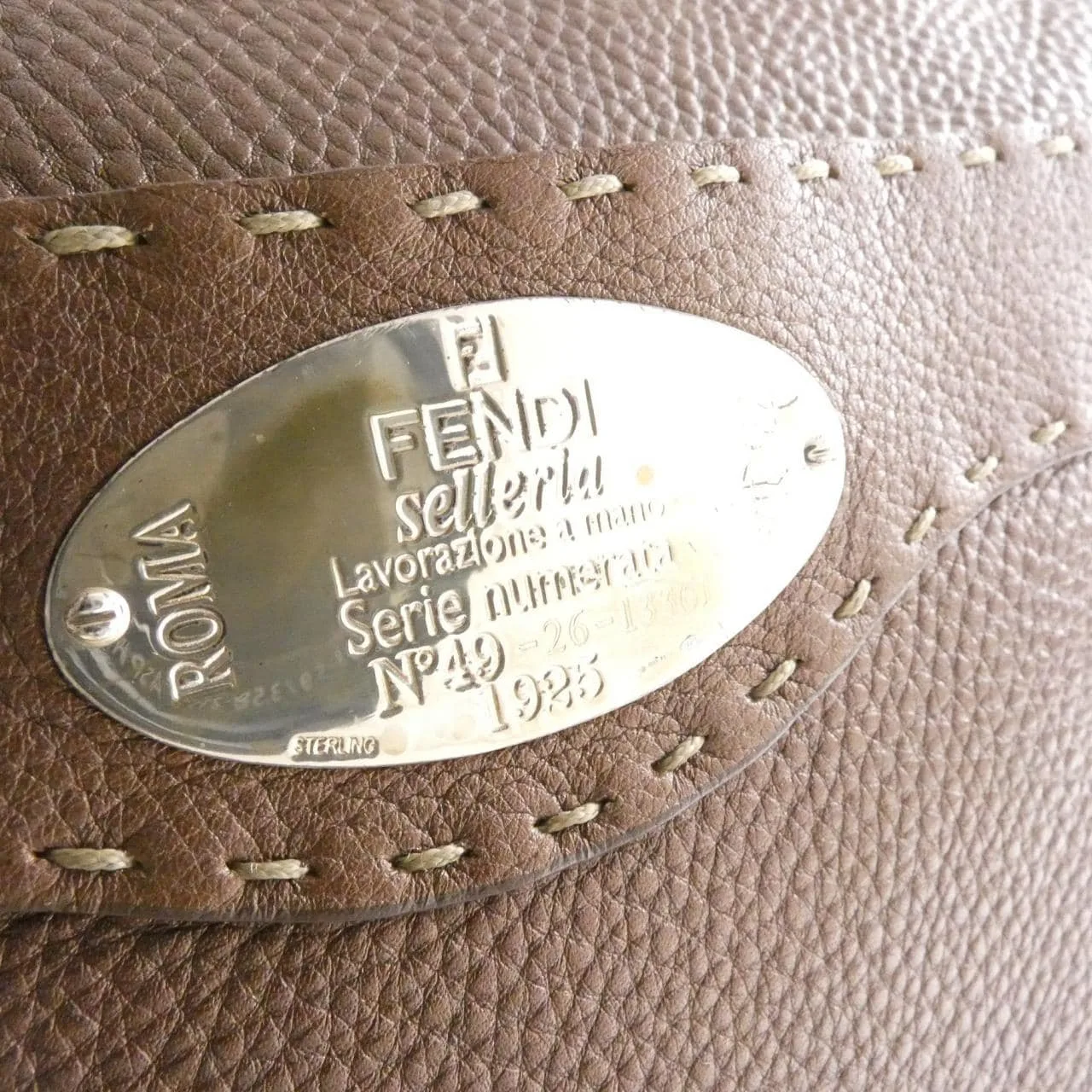 FENDI 8BT109 Shoulder Leather Brown Leather Rank A - Thumbnail 4