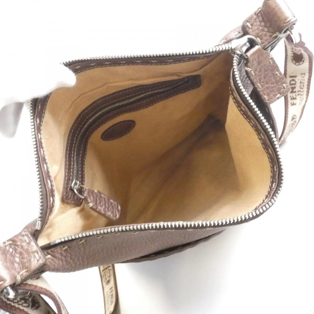 FENDI 8BT109 Shoulder Leather Brown Leather Rank A - Thumbnail 6