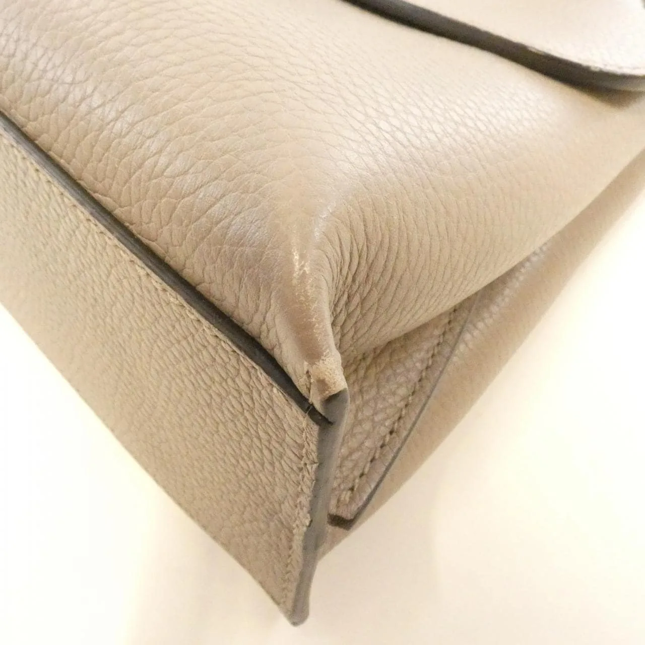 GUCCI Bamboo Daily 370831 A7M0N Handbag Leather 黑色 皮革 中古品B - 縮圖 3