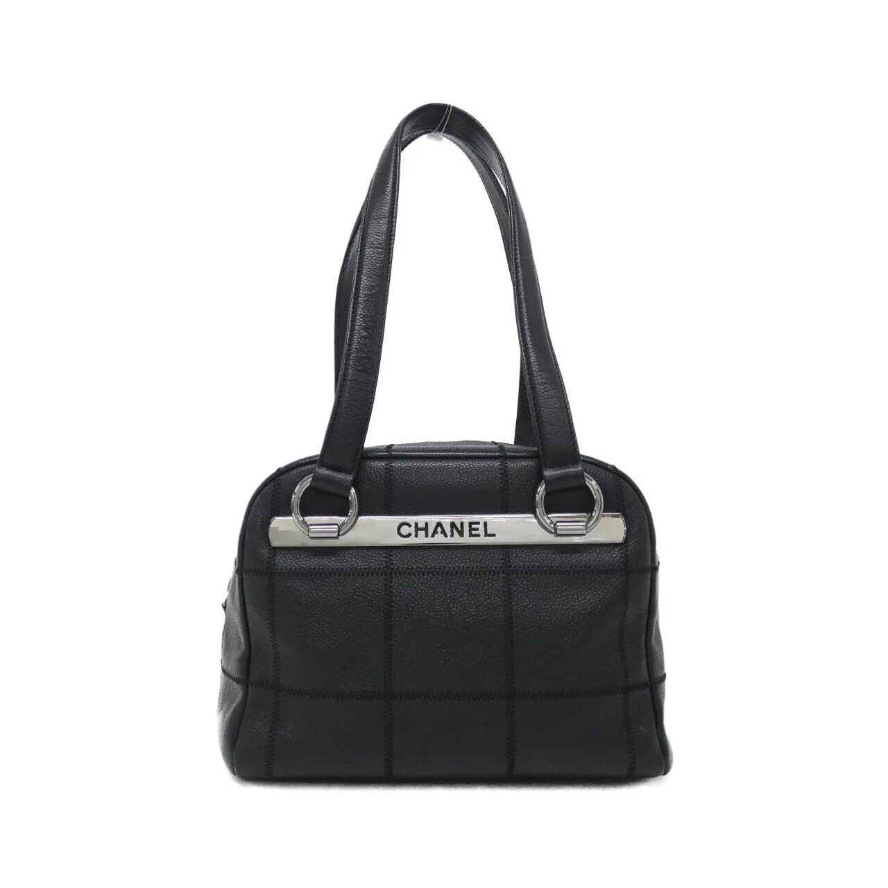 CHANEL 26134 Shoulder Grained Calfskin Black