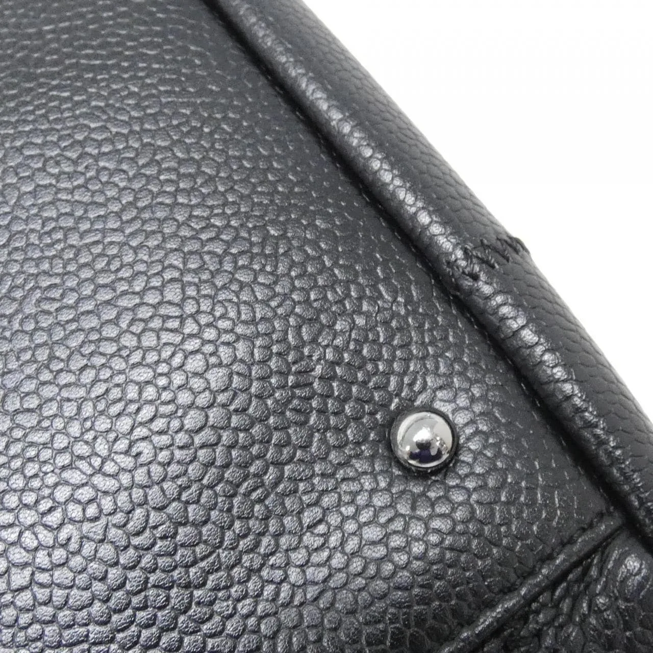 CHANEL 26134 Shoulder Grained Calfskin 黑色 荔枝紋牛皮 中古品A - 縮圖 3