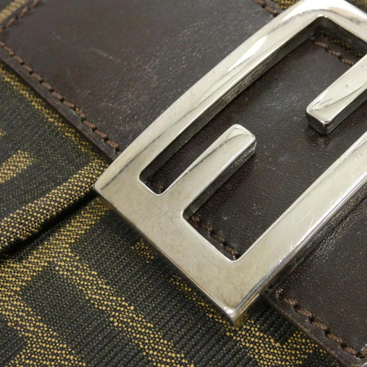 FENDI Baguette 26424 Shoulder Canvas Black Canvas Rank B - Thumbnail 5