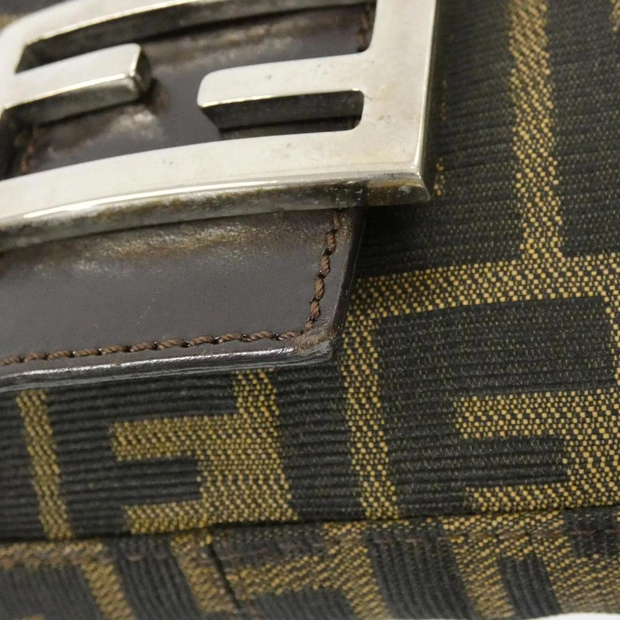 FENDI Baguette 26424 Shoulder Canvas Black Canvas Rank B - Thumbnail 6