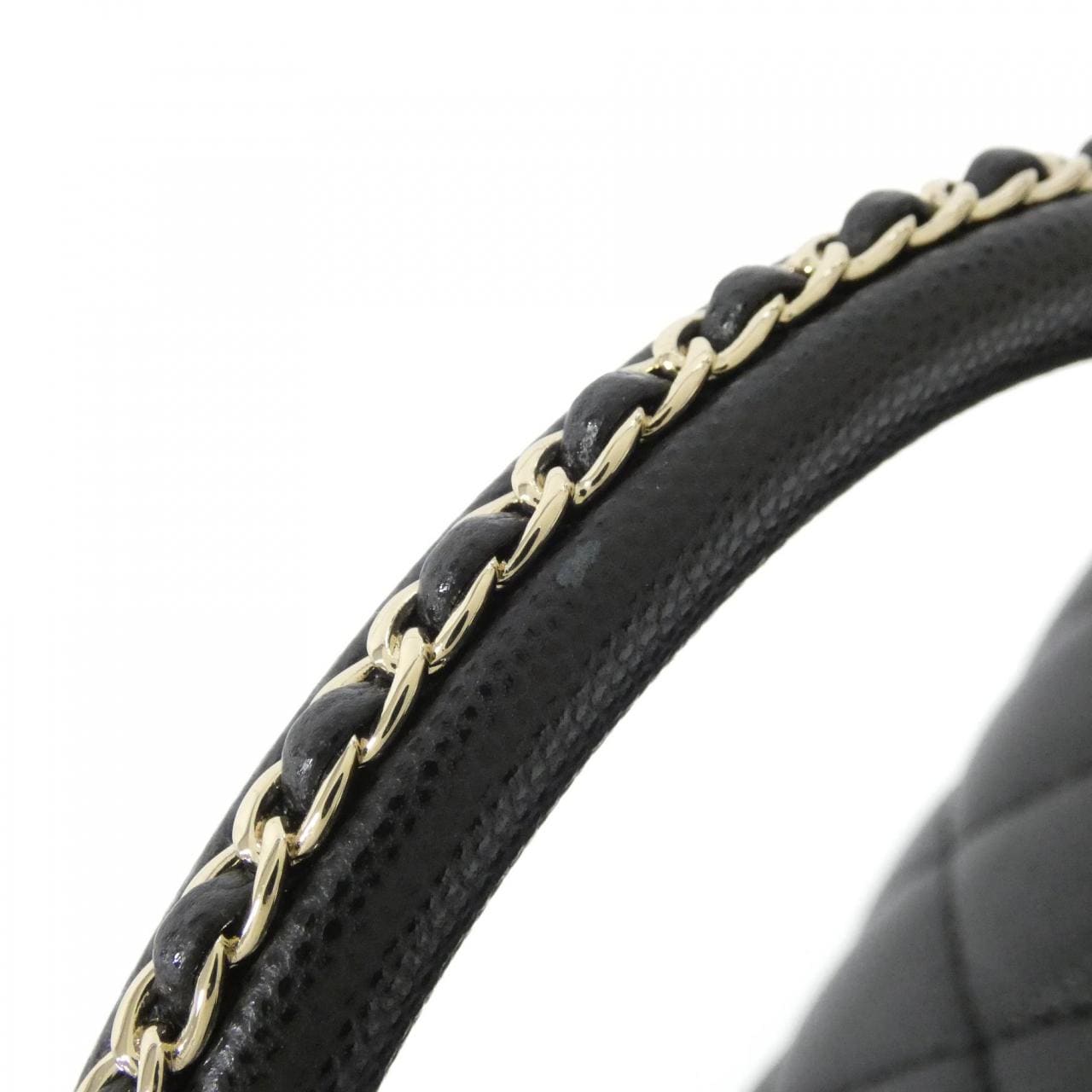 CHANEL Matelasse 92991 Bag Grained Calfskin Black Grained Calfskin Rank A - Thumbnail 5