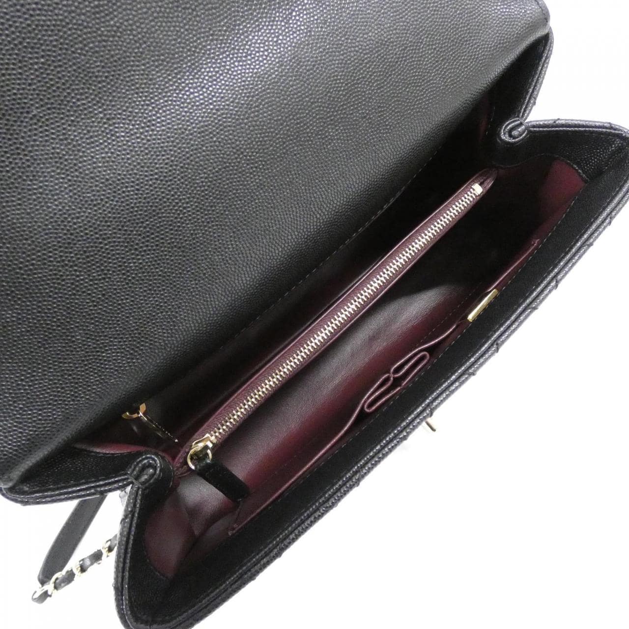 CHANEL Matelasse 92991 Bag Grained Calfskin Black Grained Calfskin Rank A - Thumbnail 8