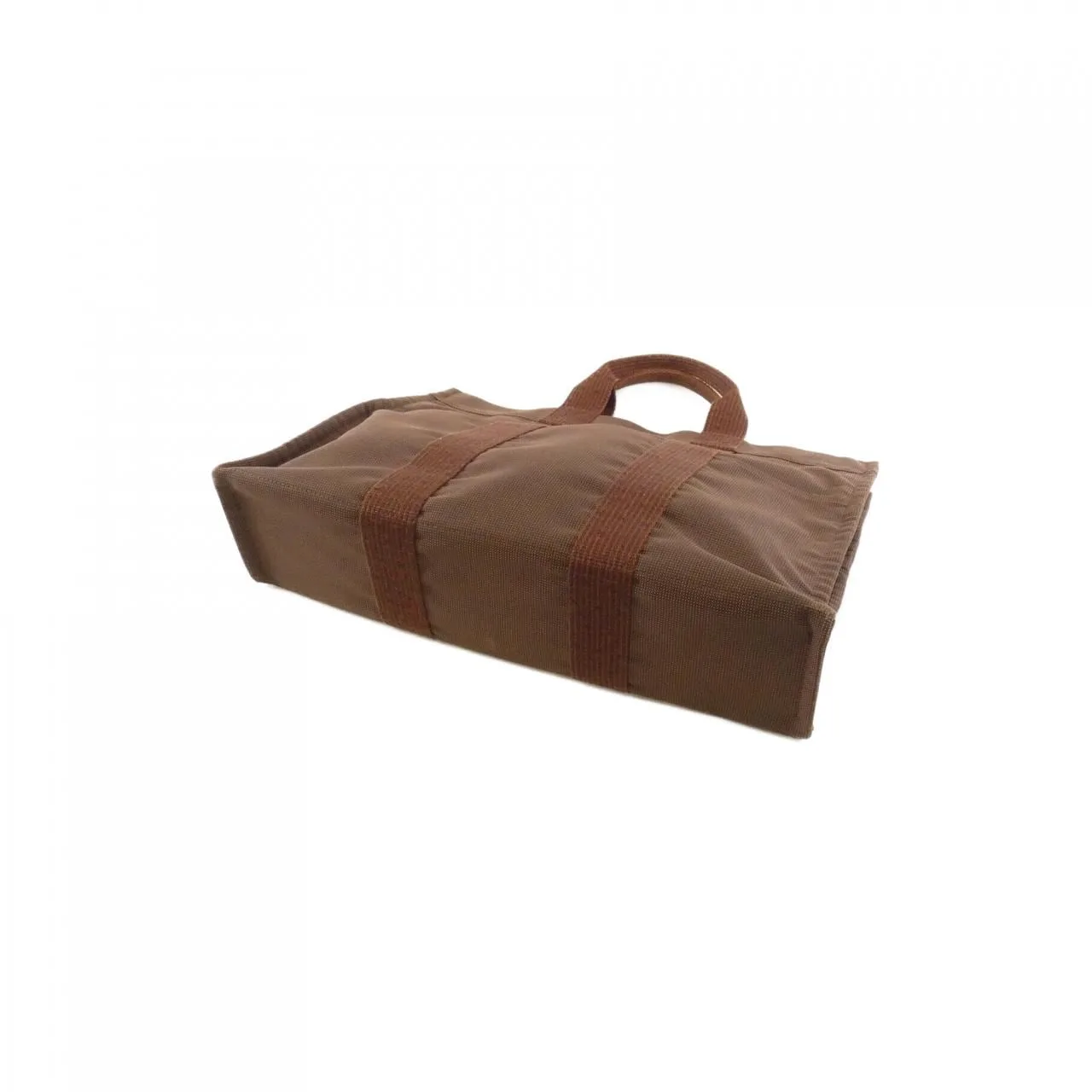 HERMES 100951M Handbag Canvas Brown Canvas Rank B - Thumbnail 2