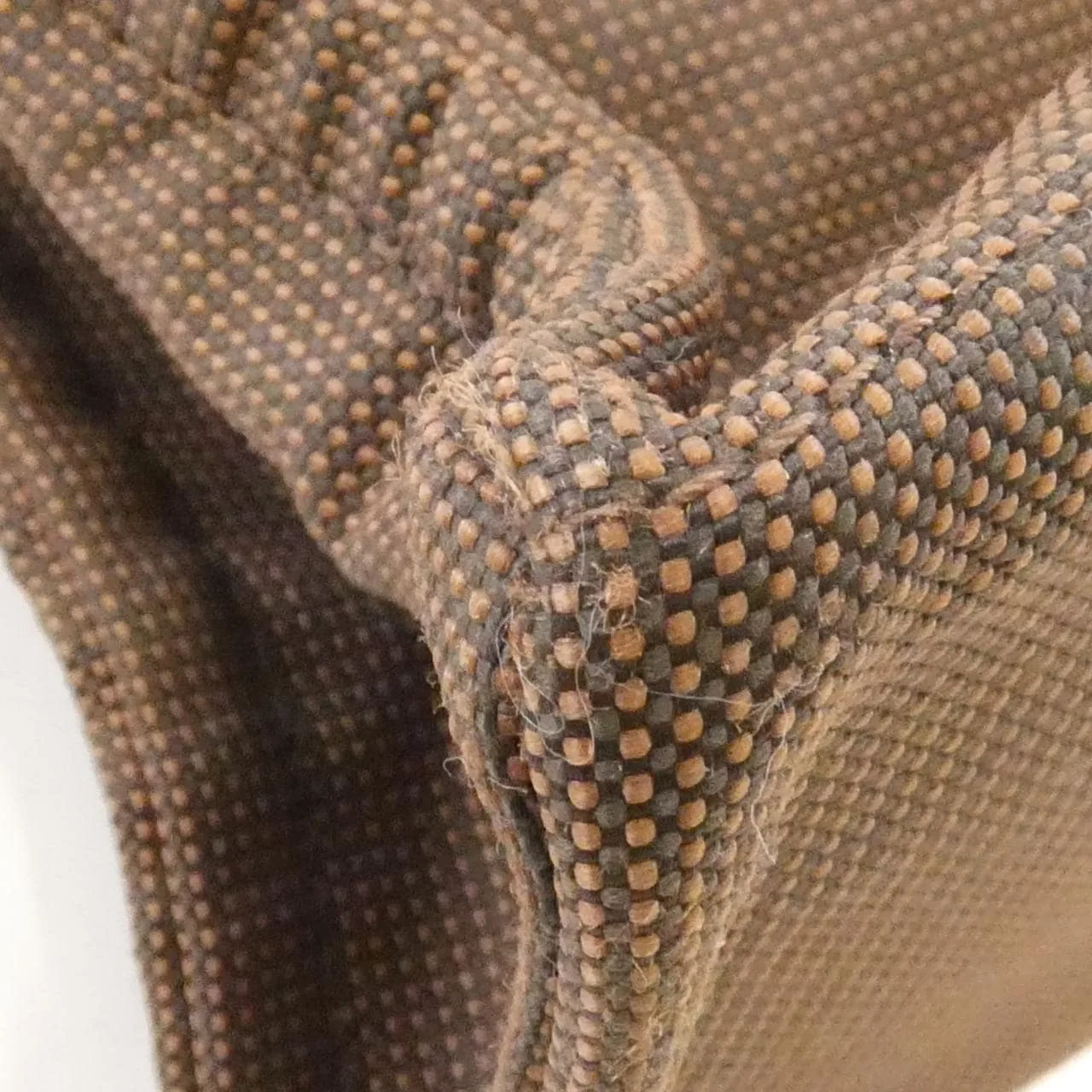 HERMES 100951M Handbag Canvas Brown Canvas Rank B - Thumbnail 3
