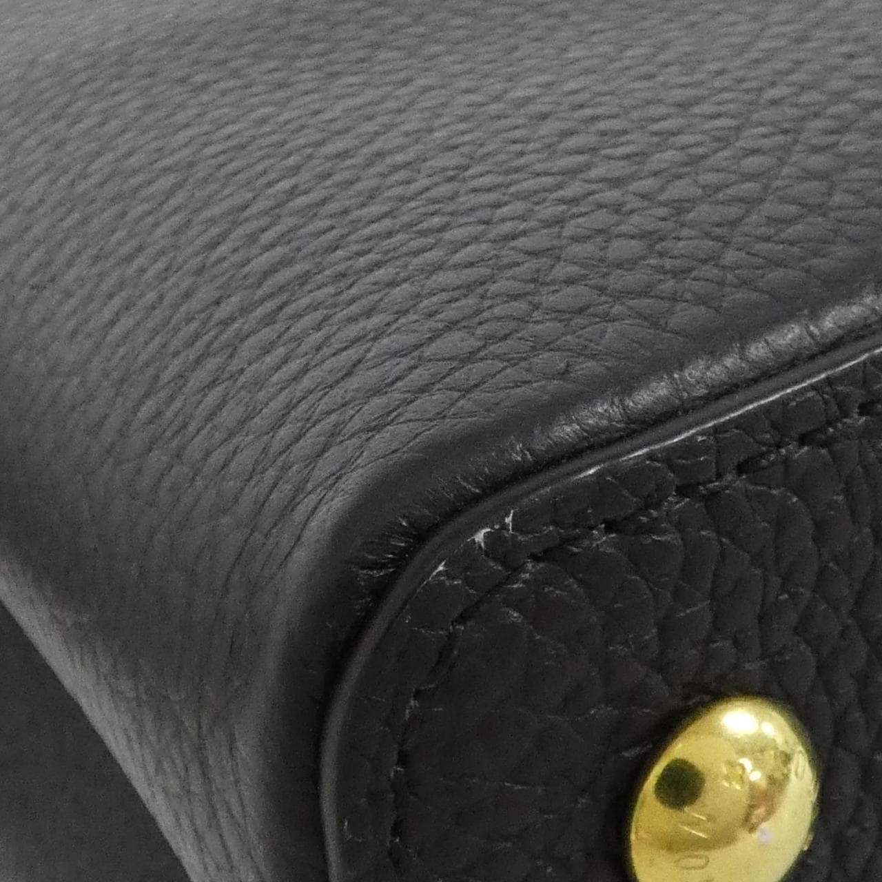 LOUIS VUITTON Capucines M56071 Bag 黑色 中古品A - 縮圖 3