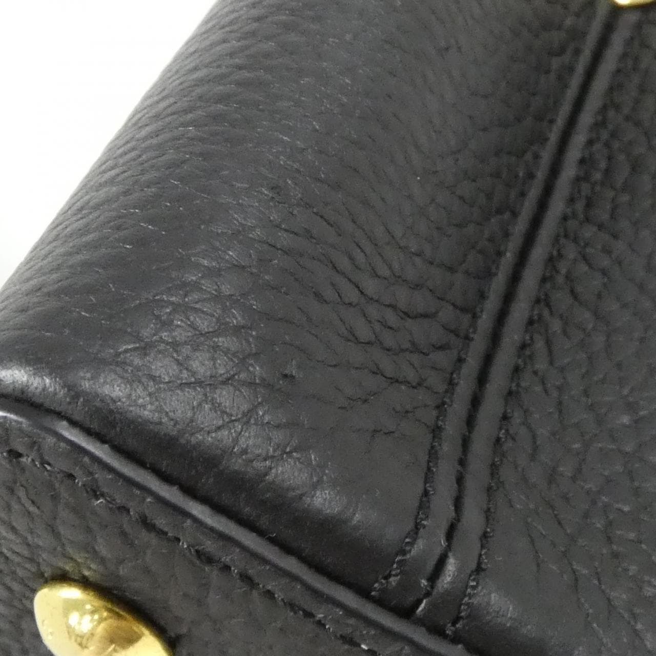 LOUIS VUITTON Capucines M56071 Bag 黑色 中古品A - 縮圖 6