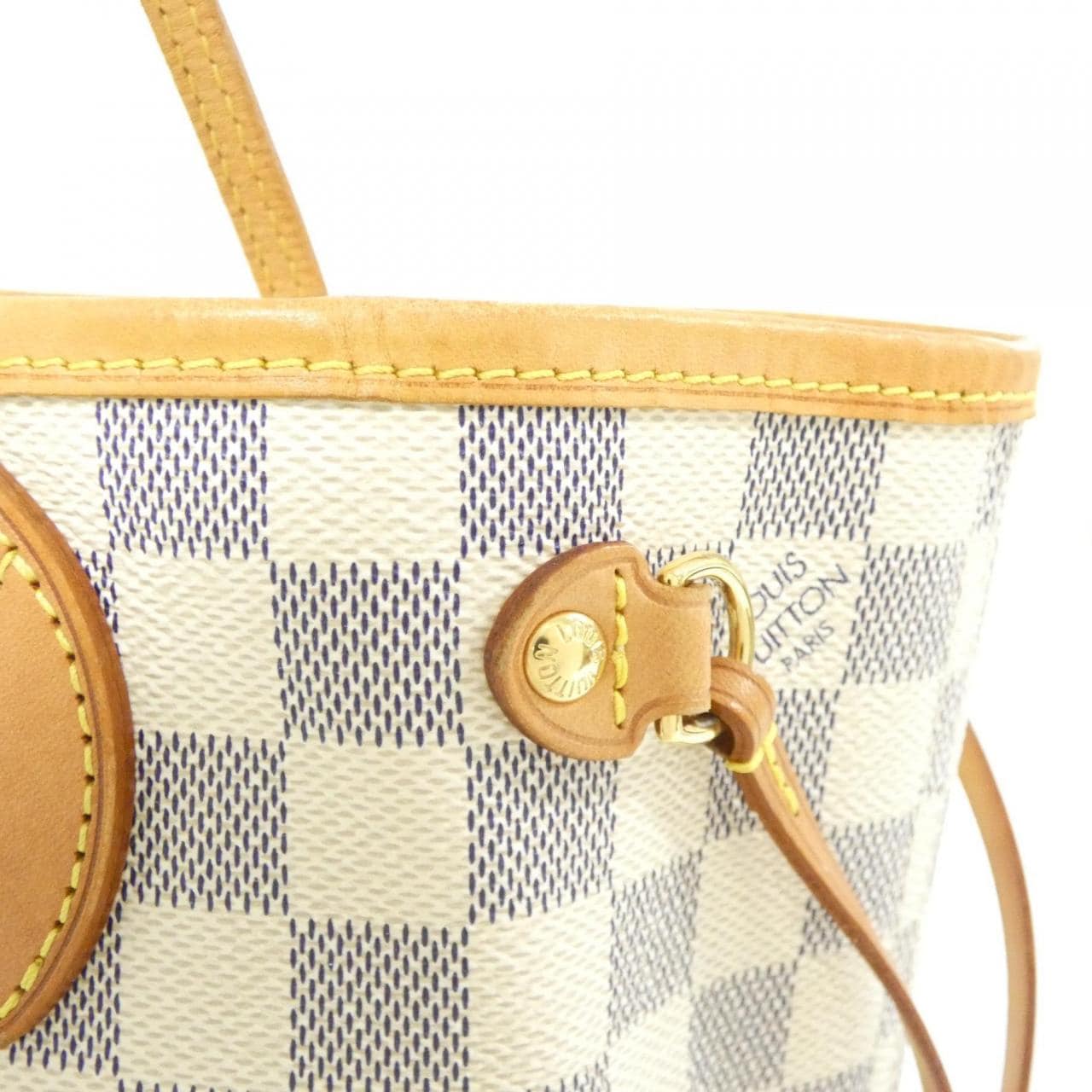 LOUIS VUITTON Neverfull N51110 Bag Damier 黑色 Damier 中古品B - 縮圖 4