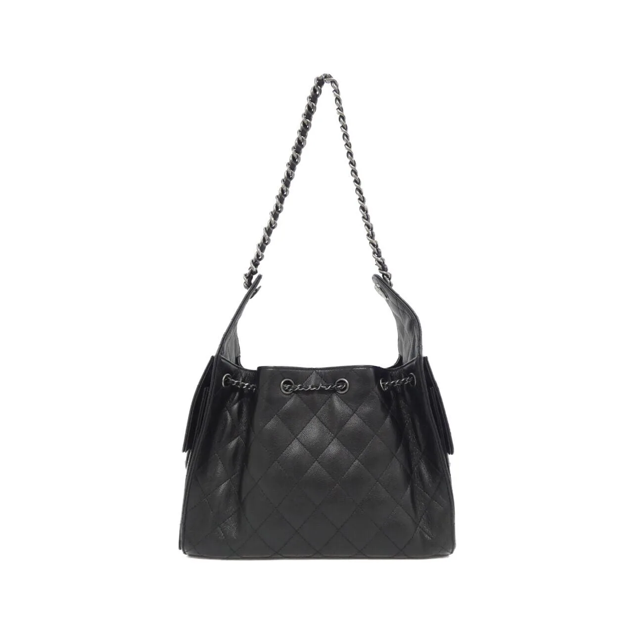 CHANEL AS5293 Shoulder Grained Calfskin 黑色 荔枝紋牛皮 中古品A - 縮圖 2