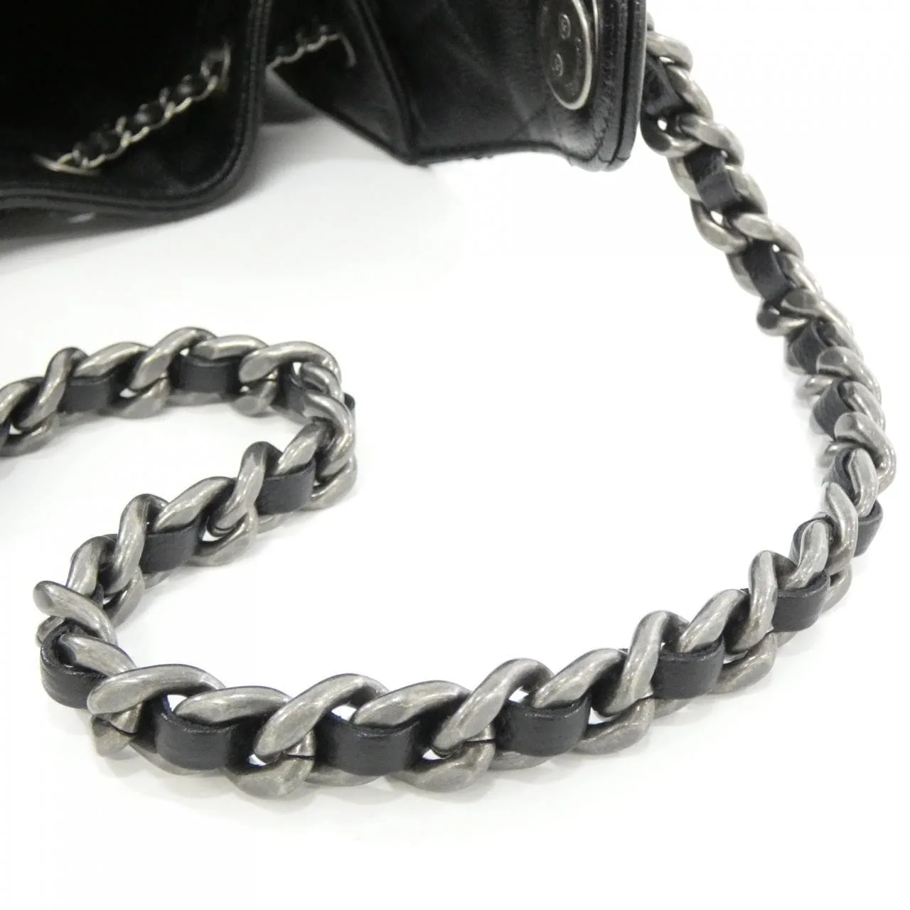 CHANEL AS5293 Shoulder Grained Calfskin 黑色 荔枝紋牛皮 中古品A - 縮圖 5