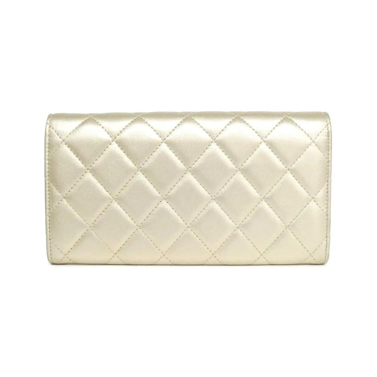 CHANEL Timeless Classic 50096 Wallet Lambskin 金色 羊皮 中古品A - 縮圖 2