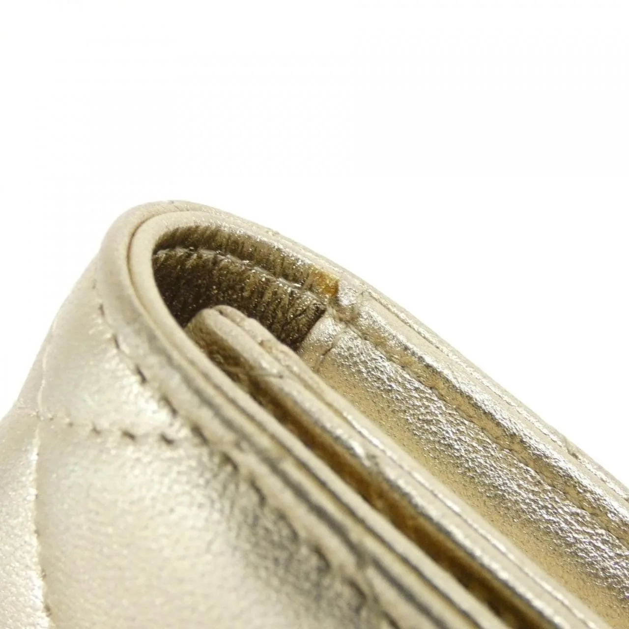 CHANEL Timeless Classic 50096 Wallet Lambskin 金色 羊皮 中古品A - 縮圖 7