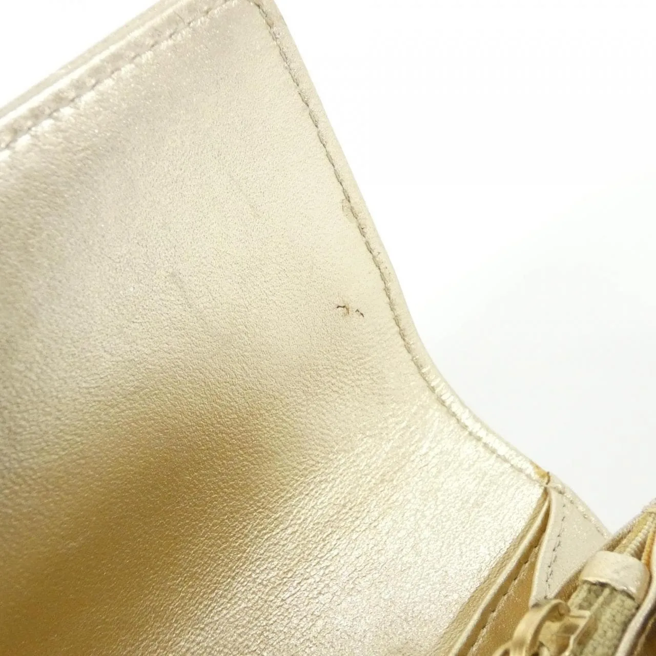 CHANEL Timeless Classic 50096 Wallet Lambskin 金色 羊皮 中古品A - 縮圖 9