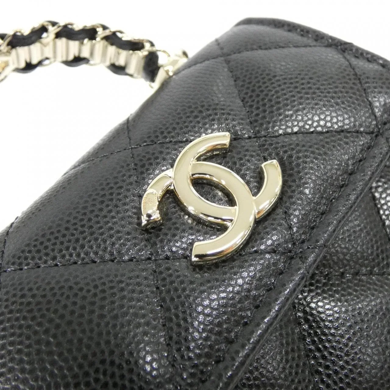 CHANEL AP4982 Wallet Grained Calfskin Black Grained Calfskin Unused - Thumbnail 4