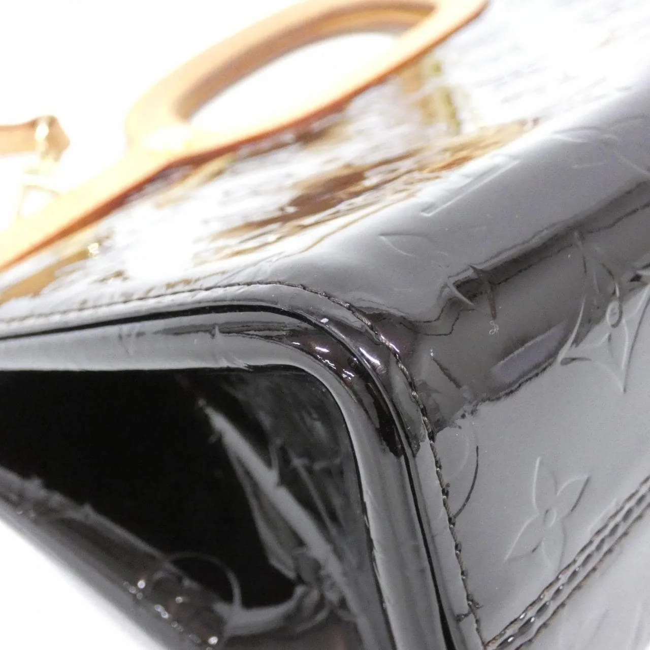 LOUIS VUITTON M91995 Handbag Vernis Black Vernis Rank A - Thumbnail 3