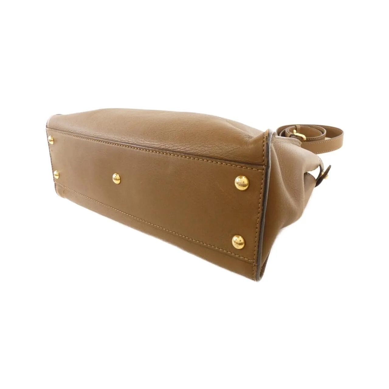 FENDI Peekaboo 8BN290 5WM Handbag Lambskin Black Lambskin Rank B - Thumbnail 2