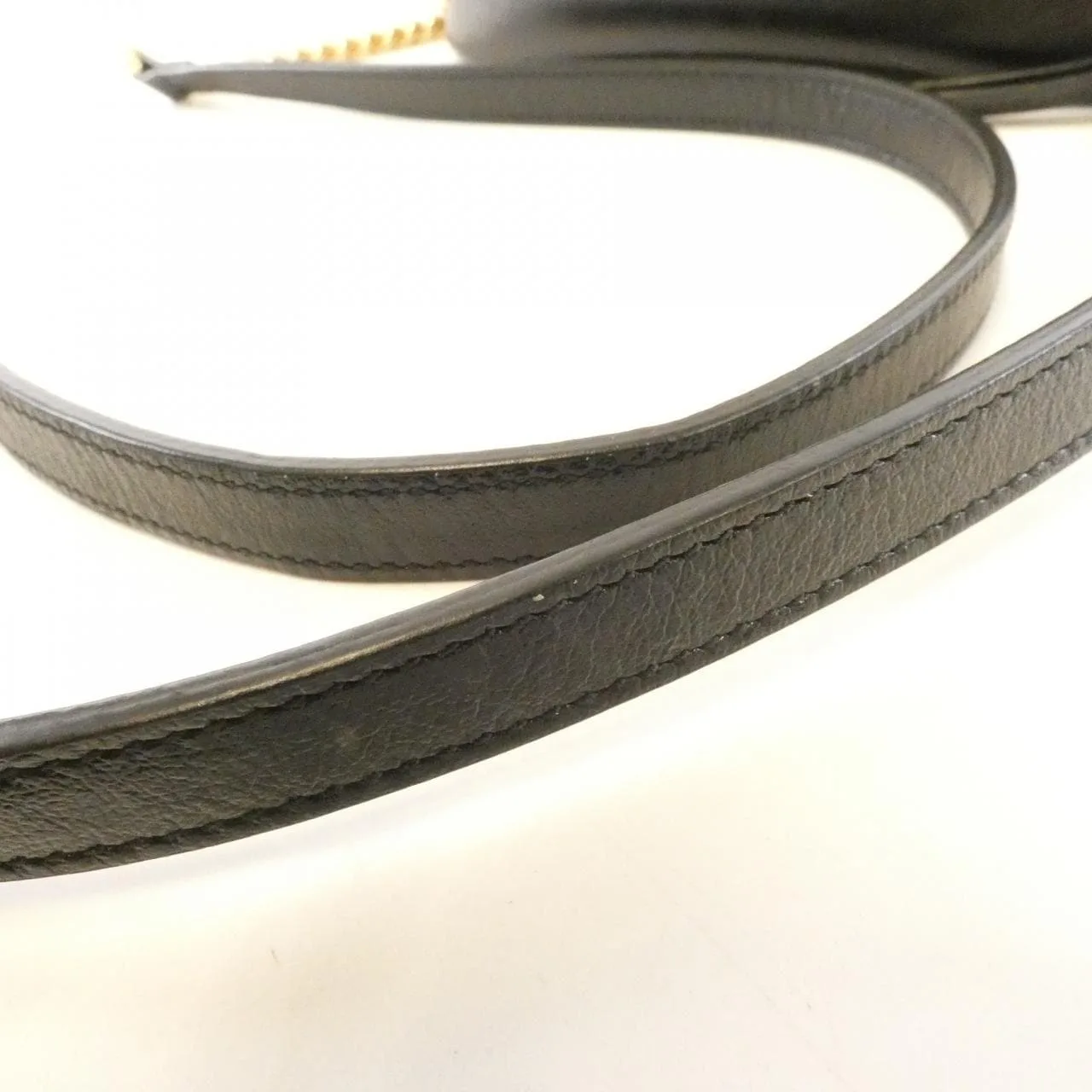 GUCCI Marmont 447632 HVKEG Shoulder Canvas 黑色 帆布 中古品A - 縮圖 5