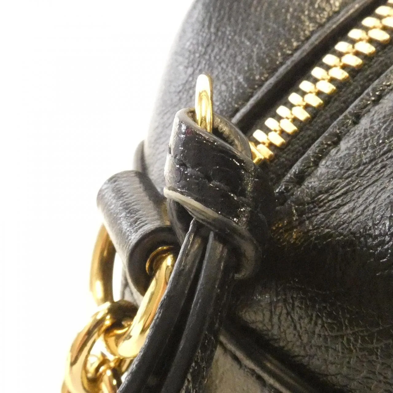 GUCCI Marmont 447632 HVKEG Shoulder Canvas 黑色 帆布 中古品A - 縮圖 6