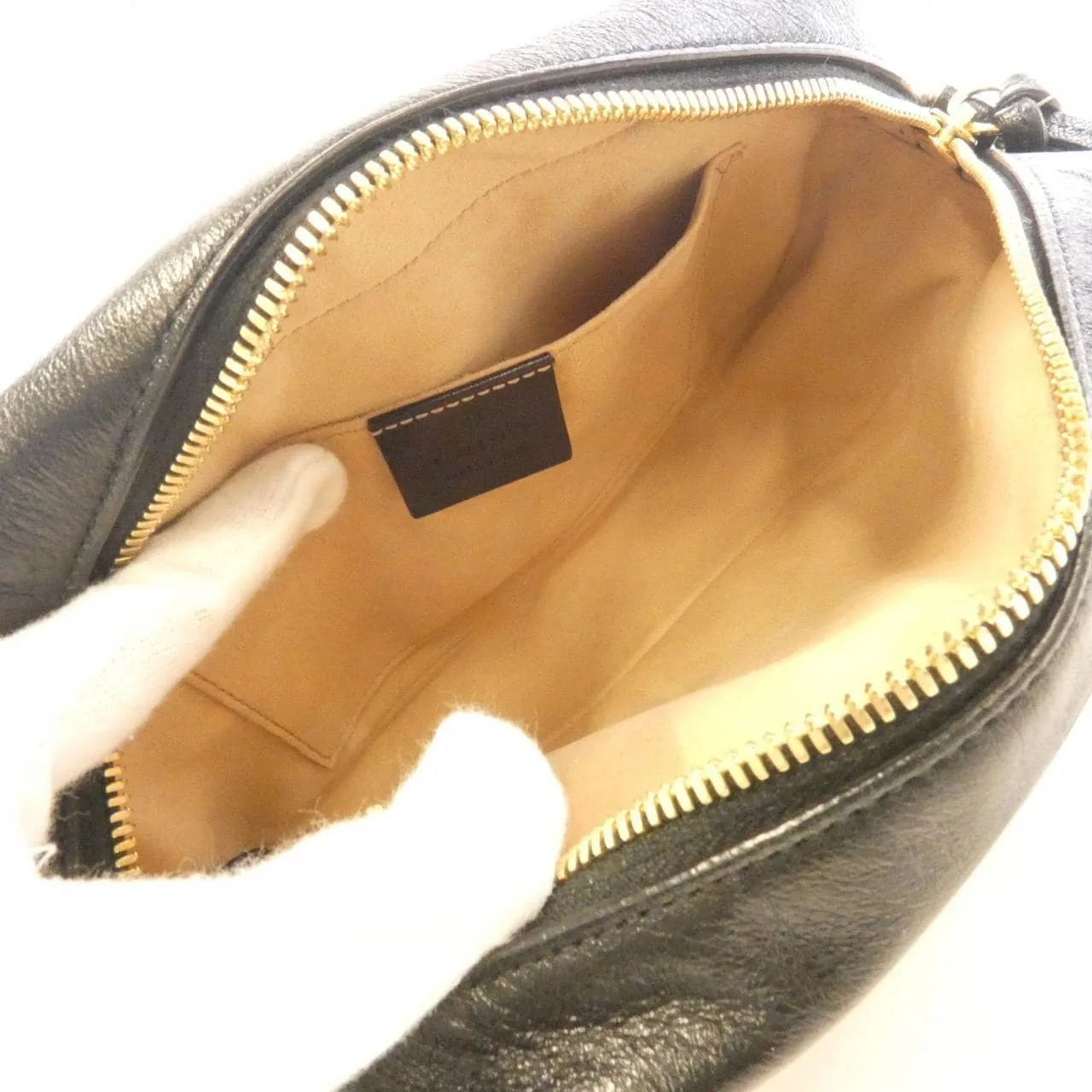 GUCCI Marmont 447632 HVKEG Shoulder Canvas 黑色 帆布 中古品A - 縮圖 7