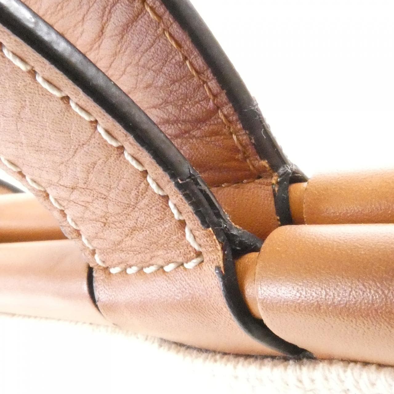 LOEWE 330 02AB90 Tote Canvas 黑色 帆布 - 縮圖 8