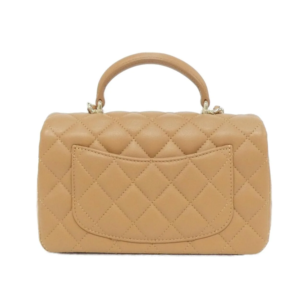 CHANEL Vanity AS2431 Handbag Lambskin Brown Lambskin - Thumbnail 2