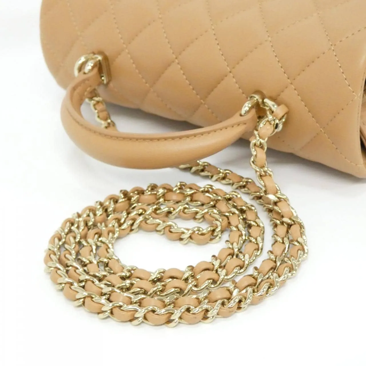 CHANEL Vanity AS2431 Handbag Lambskin Brown Lambskin - Thumbnail 5