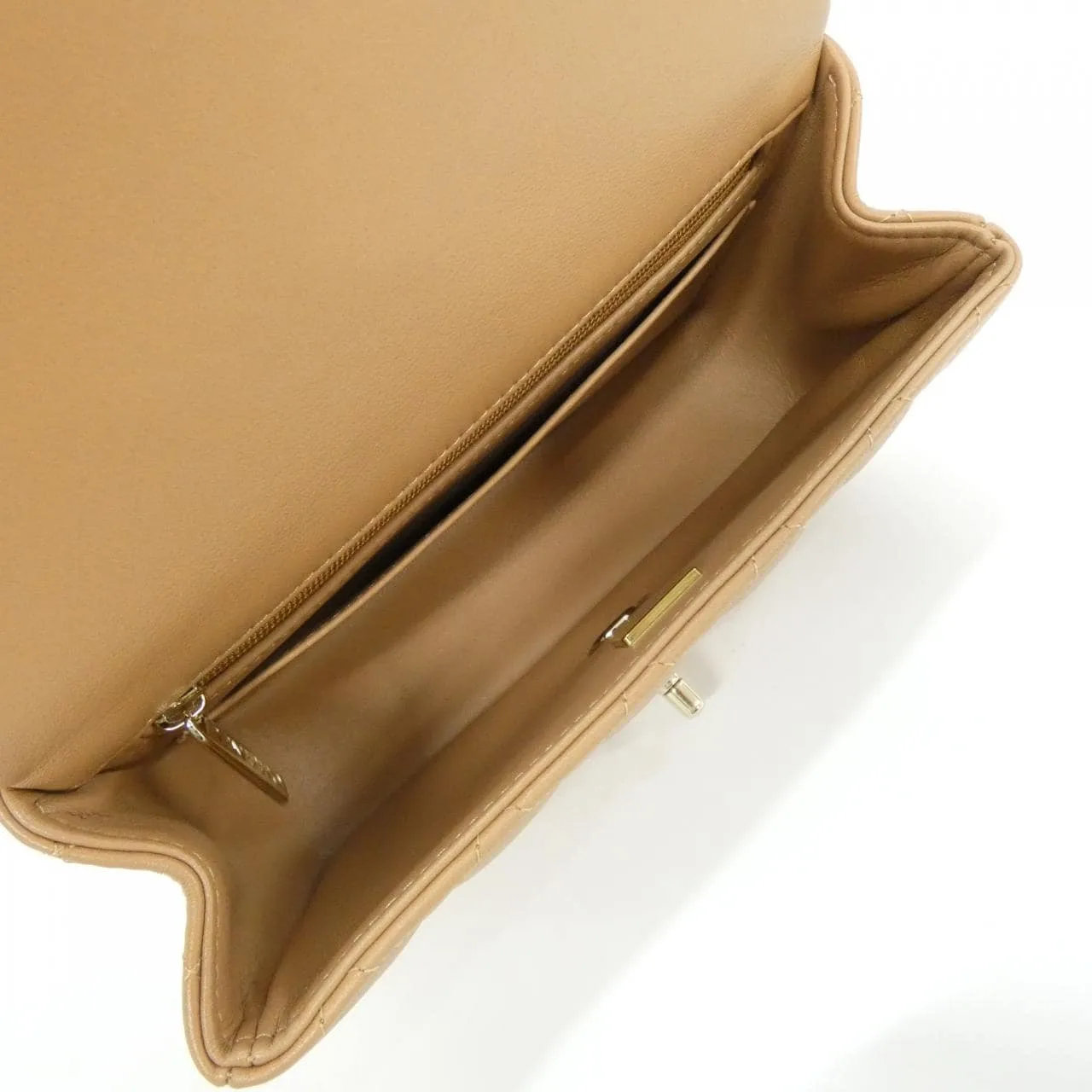 CHANEL Vanity AS2431 Handbag Lambskin Brown Lambskin - Thumbnail 6