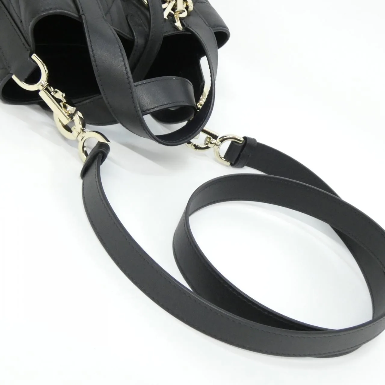 DIOR S6100OSNW Handbag 黑色 中古品A - 縮圖 8