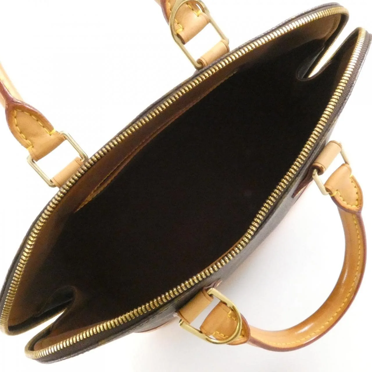 LOUIS VUITTON Alma M51130 Handbag Monogram 黑色 Monogram 中古品B - 縮圖 7